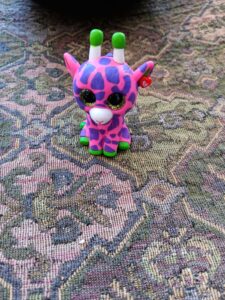 TY GIRAFFE PINK SPOTTED ACTION FIGURE TY GIRAFFE PINK SPOTTED ACTION FIGURE